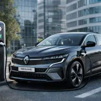 Voiture électrique Renault en recharge dans un environnement urbain illustrant la transition vers la fin des voitures thermiques en Europe