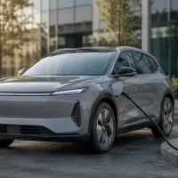 SUV électrique en charge, illustrant le comparatif 2026